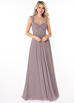 Azazie Kaitlynn Bridesmaid Dresses Empire Convertible Ruched Chiffon Floor-Length Dress image8