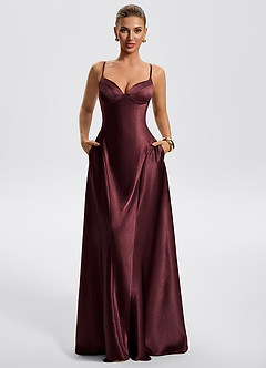 Noreen Cabernet A-Line Maxi Dress image6