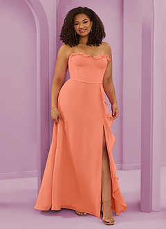 Barbie ♥ Azazie Bridesmaid Dresses Sunset A-Line Sweetheart Neckline Chiffon Dress image10