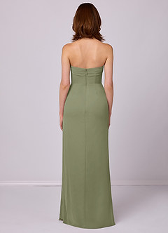 Barbie ♥ Azazie Bridesmaid Dresses Pistachio Sheath Strapless Chiffon Convertible Dress image5