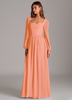 Azazie Maree Bridesmaid Dresses Sunset A-Line Corset Chiffon Dress image1