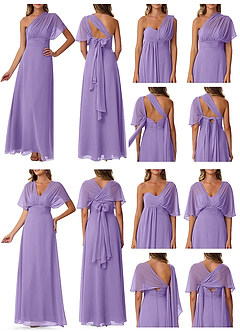 Azazie Fifi Bridesmaid Dresses Tahiti A-Line Strapless Chiffon Convertible Dress image10