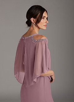 Azazie Junibee Mother of the Bride Dresses Dusty Rose Sheath Sequins Mesh Dress image5