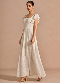 Anna White Ruffled Maxi Dress image4