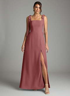 Azazie Debra Bridesmaid Dresses Amethyst A-Line with Pockets Chiffon Convertible Dress image7