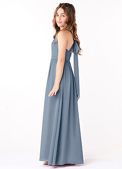 Azazie Jaylah Junior Twilight A-Line Ruched Chiffon Dress image3