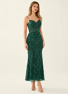 Cathalynne Dark Green Wedding Guest image1