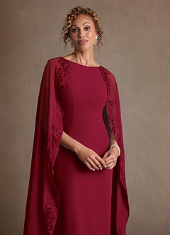 Azazie Artemisia Suknie dla Matki Panny Młodej Osłona Koronka Szyfon Długość podłogi Sukienka image6