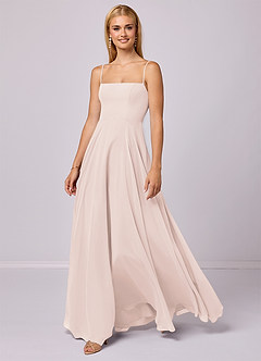 Barbie ♥ Azazie Final Sale Rose Petal A-Line Chiffon Dress image1