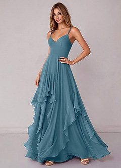 Azazie Zaina Bridesmaid Dresses Bermuda A-Line Chiffon Dress image5
