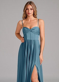 Azazie Tyla Bridesmaid Dresses Bermuda A-Line Sweetheart Neckline Stretch Satin Dress image8