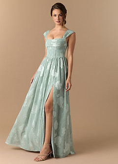 Maxi jurk Rio Bevroren Salie image3