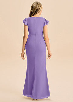 Azazie Julie Junior Tahiti Mermaid Ruched Chiffon Dress image5