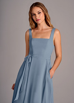 Azazie Deb Bridesmaid Dresses Twilight A-Line with Pockets Chiffon Convertible Dress image2