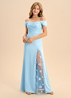 front Azazie Etta Junior Formal Dress