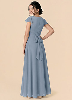 Azazie Payton Twilight A-Line Bow Chiffon Dress image2