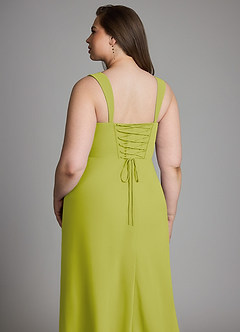 Azazie Agustina Bridesmaid Dresses Lemongrass Mermaid Corset Chiffon Dress image14
