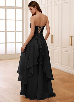 Ocavivien Schwarz Tüll-Abendkleid image2
