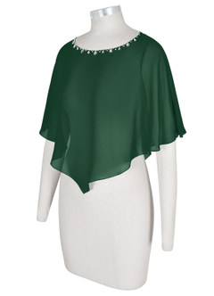 front Azazie Whilhelmina Chiffon Wrap