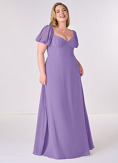 Barbie ♥ Azazie Bridesmaid Dresses Tahiti A-Line Pleated Chiffon Dress image7