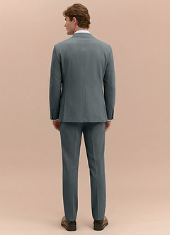 front Miles Grey Seersucker Suit Jacket