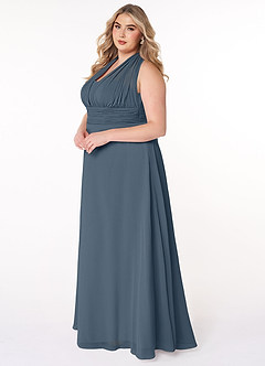 Azazie Fifi Bridesmaid Dresses Neptune A-Line Strapless Chiffon Convertible Dress image15