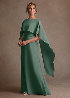 Azazie Marilla Suknie dla Matki Panny Młodej Linia A Pofałdowany Szyfon Długość podłogi Sukienka image5