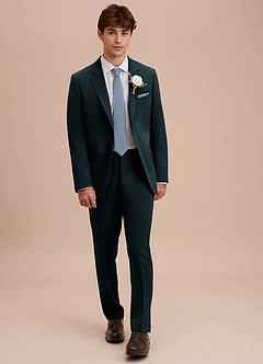 front Ethan Navy Blue Refined Weave Suit