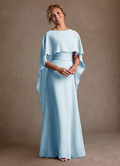 Azazie Marilla Suknie dla Matki Panny Młodej Linia A Pofałdowany Szyfon Długość podłogi Sukienka image6