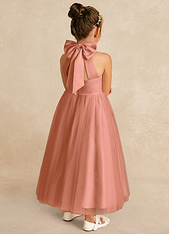 Azazie Bev Flower Girl Dresses MAI TAI A-Line Convertible Tulle Dress image6
