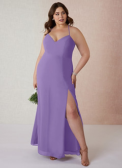 Azazie Manila Bridesmaid Dresses Tahiti Sheath V-Neck Chiffon Dress image7