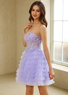 Elarisse Purper Mini-jurk image4