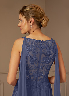 Azazie Joules Mother of the Bride Dresses Stormy A-Line Sequins Chiffon Dress image8