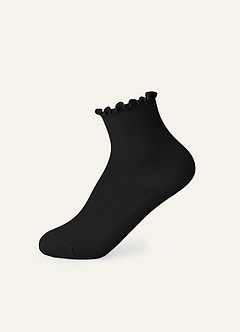 front Azazie Chaussettes douces à volants assorties pour femmes (lot de 2 paires)