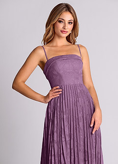 Azazie Mariana Bridesmaid Dresses Wisteria A-Line Strapless Floral Burnout Convertible Dress image2