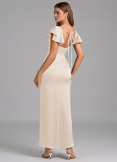 Azazie Demia 신부 들러리 드레스 쉬스 스윗하트 네크라인 스트레치 새틴 발목 길이 드레스 image2