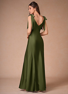 Vestido Verde Oliva Largo Rosalba image3
