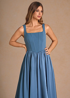 Vestido Azul Profundo Largo Cate image5