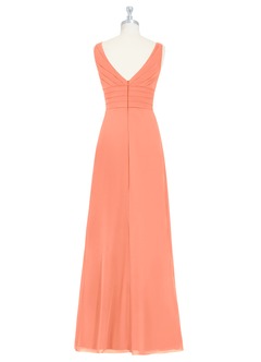 Azazie Julianna Bridesmaid Dresses Sunset A-Line Chiffon Dress image7
