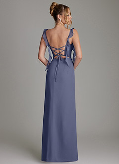 Azazie Jessamine Bridesmaid Dresses Stormy Mermaid Corset Chiffon Dress image8