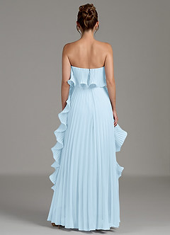 Azazie Alexia Bridesmaid Dresses Sky Blue A-Line Ruched Chiffon Dress image7