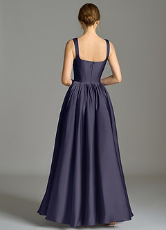 Azazie Verina Bridesmaid Dresses Stormy A-Line Pleated Stretch Satin Dress image6
