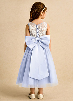 Azazie Sundae Blumenmädchenkleider Ballkleid Spitze Kleid Lavendel image2