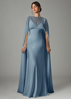 Azazie Stefania Šaty pre družičky A-Line Strečový satén Dĺžka podlahy Šaty image1