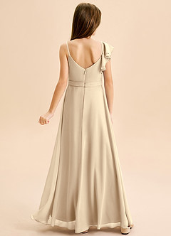 Azazie Kelsea Junior Klä av A-Line i Chiffong Rynkad image2