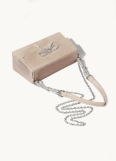front Bowknot Rhinestone Underarm Bag