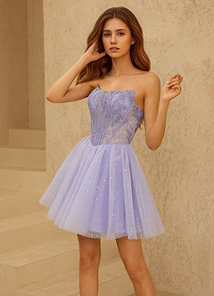 Florisse Purper Mini-jurk image4
