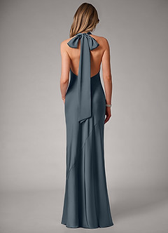 Azazie Velli Bridesmaid Dresses Twilight Mermaid Stretch Satin Dress image5