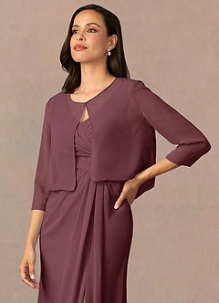 front Azazie Ettienne Scialle in Chiffon