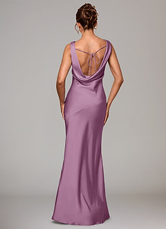 Azazie Rylina Bridesmaid Dresses Wisteria Mermaid Stretch Satin Dress image5